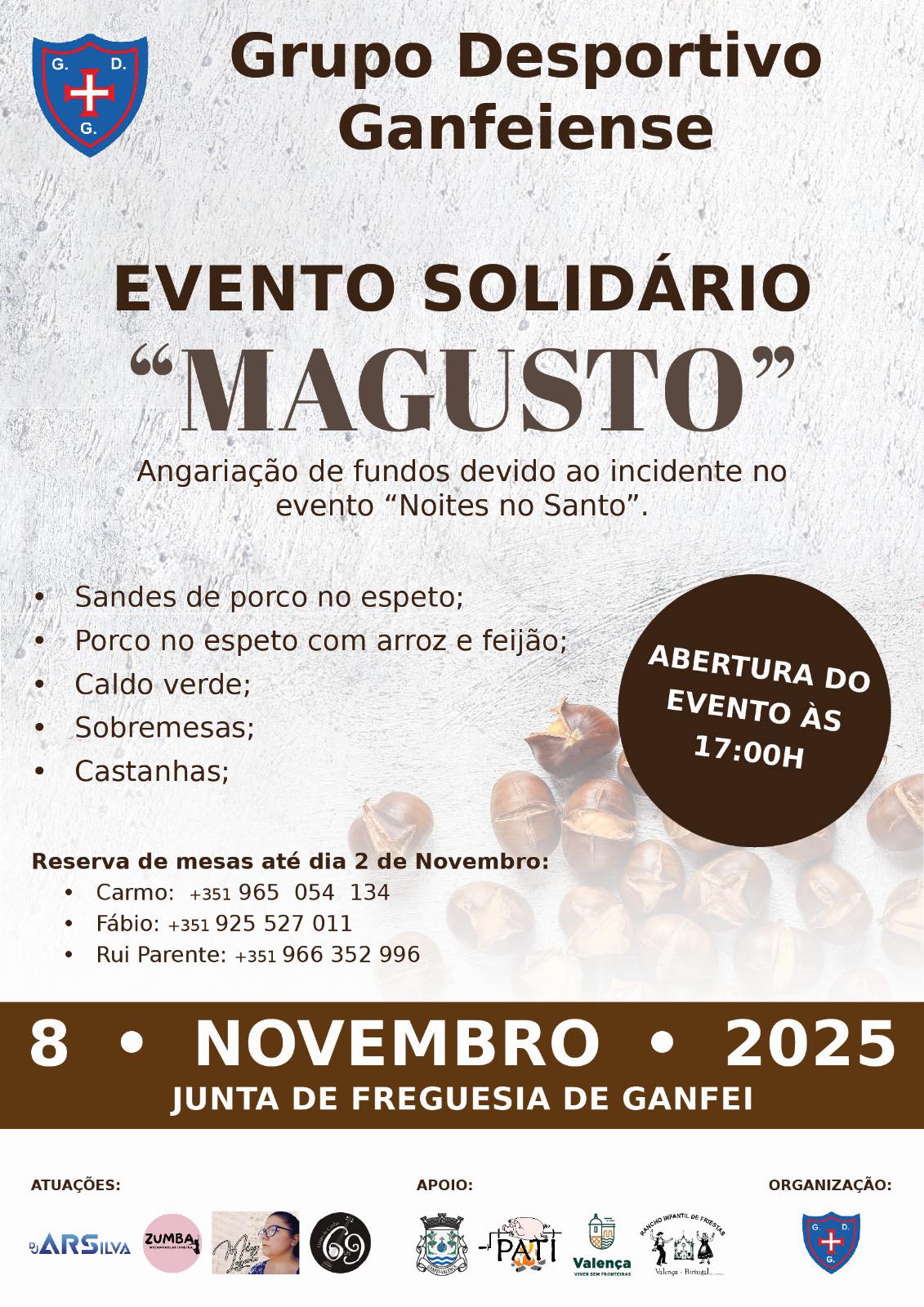 Magusto Solidário em Ganfei