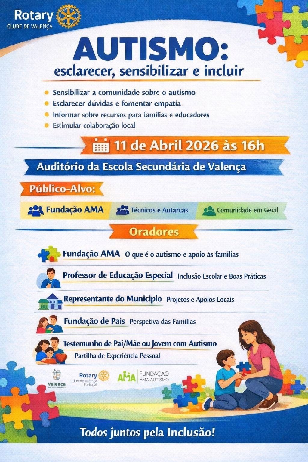 Autismo - Esclarecer, Sensibilizar e Incluir